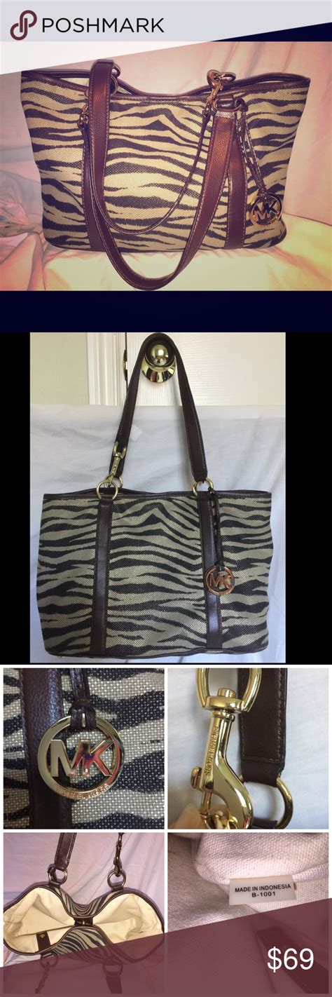 michael kors zebra crossbody